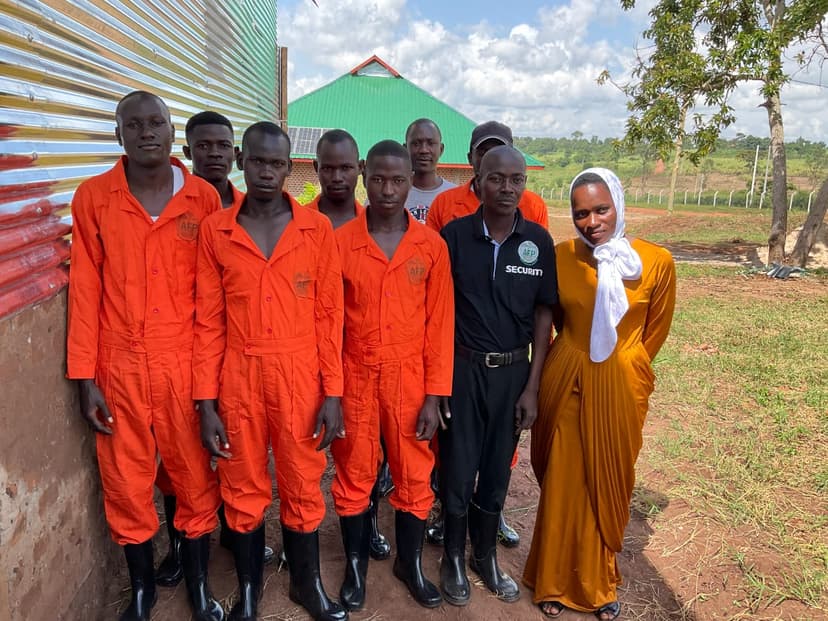 Children interacting with farm animals